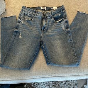 Kensie distress high rise skinny jeans | size 8/29